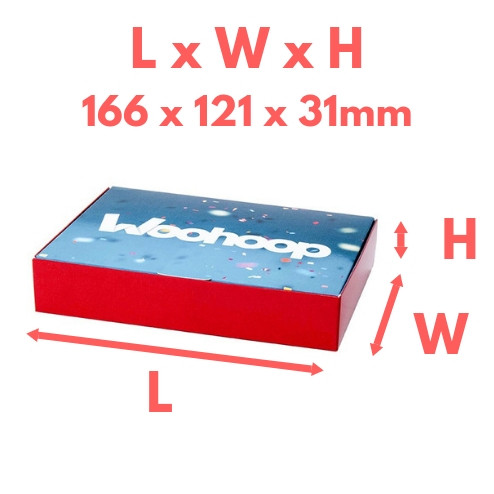 Self Assemble Hinged Lid Box - Small - 166x121x31mm Self Assemble Hinged Lid Box - Small - 166x121x31mm