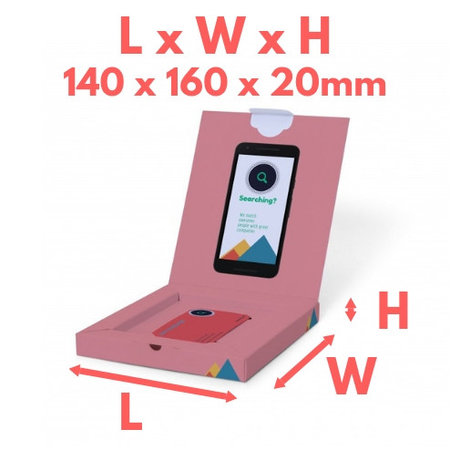 Premium Hinged Lid - Card Presentation Box -100x120x18mm Premium Hinged Lid - Card Presentation Box -100x120x18mm