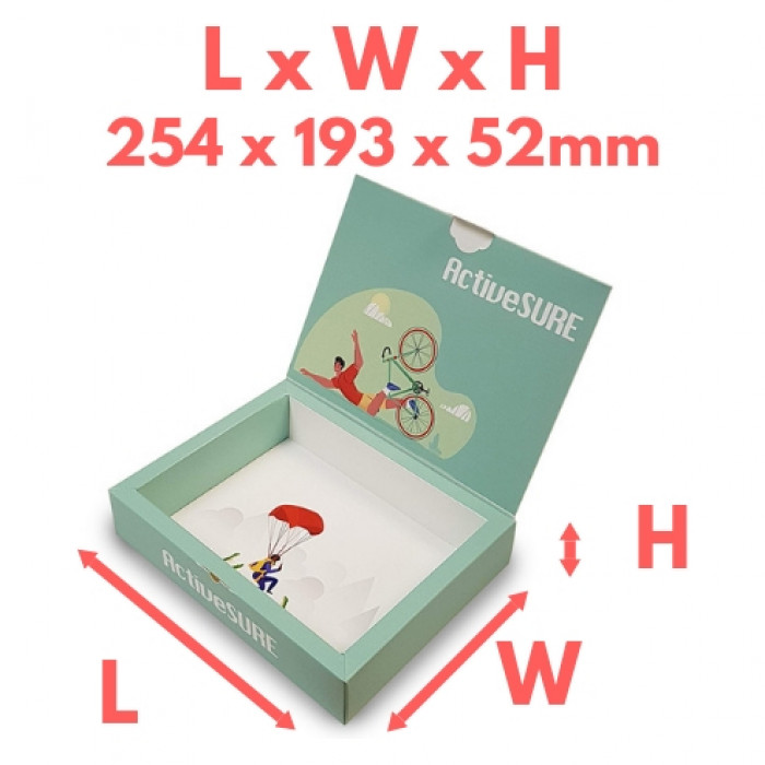 Premium Hinged Lid Presentation Box - A5 Medium - 218x162x49mm