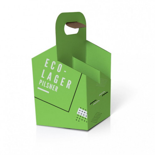 4 Beer Bottle Carrier Carton - 120x120x235mm
