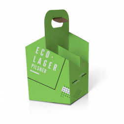 4 Beer Bottle Carrier Carton - 120x120x235mm