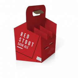 6 Beer Bottle Carrier Carton - 180x120x235mm
