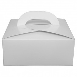 Large cake box with handle - 200x200x82.5mm