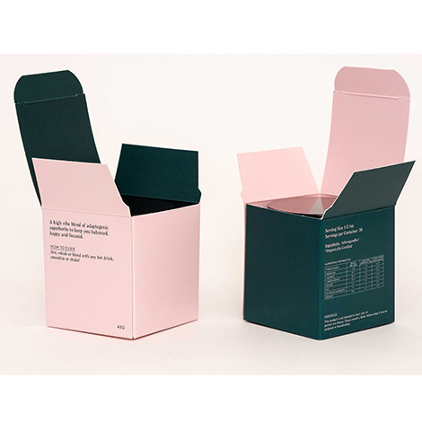 printed product packaging open