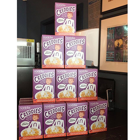 Printed branded cereal packaging