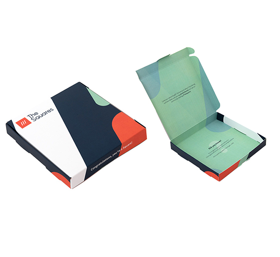 colourful Square Mailer printed closed