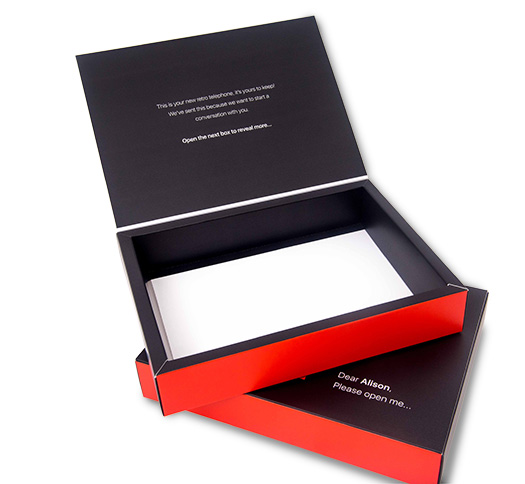 Base with insert to hold sweets and Lid with matchbox sleeves