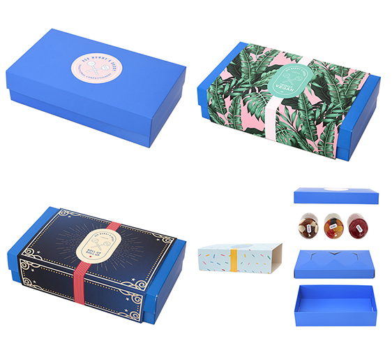 Base with insert to hold sweets and Lid with matchbox sleeves
